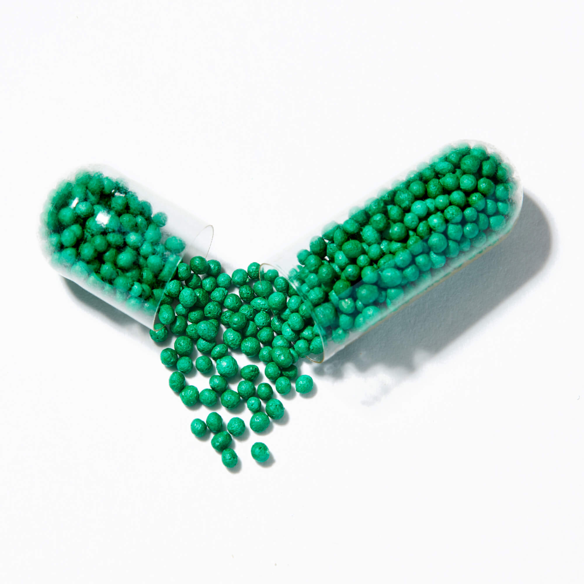 The specially-formulated capsule designed to help women get the essential nutrients for a healthier life.  Take one capsule daily with food. Single Capsule Opened