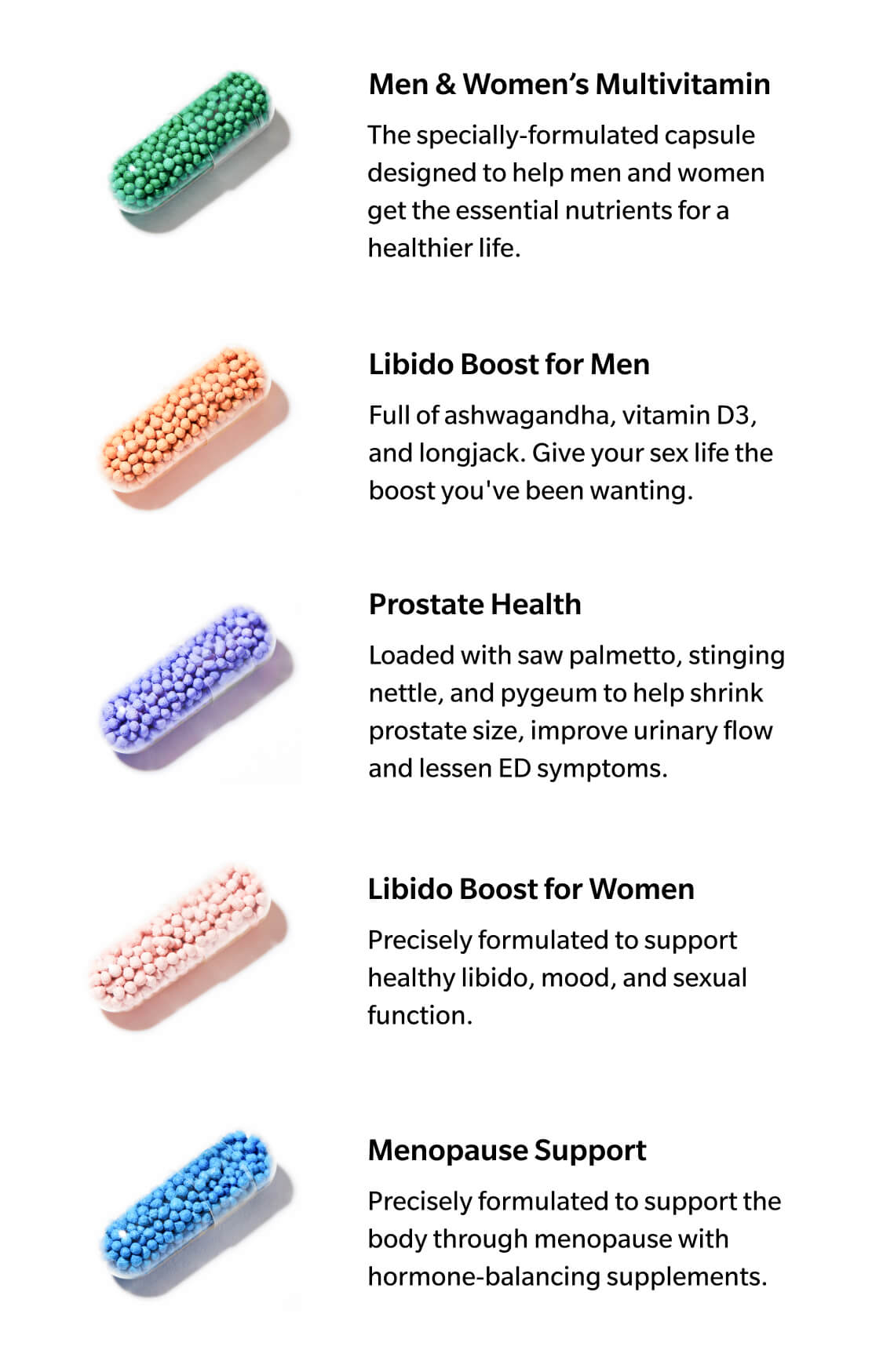 Single Pills of all vitamins