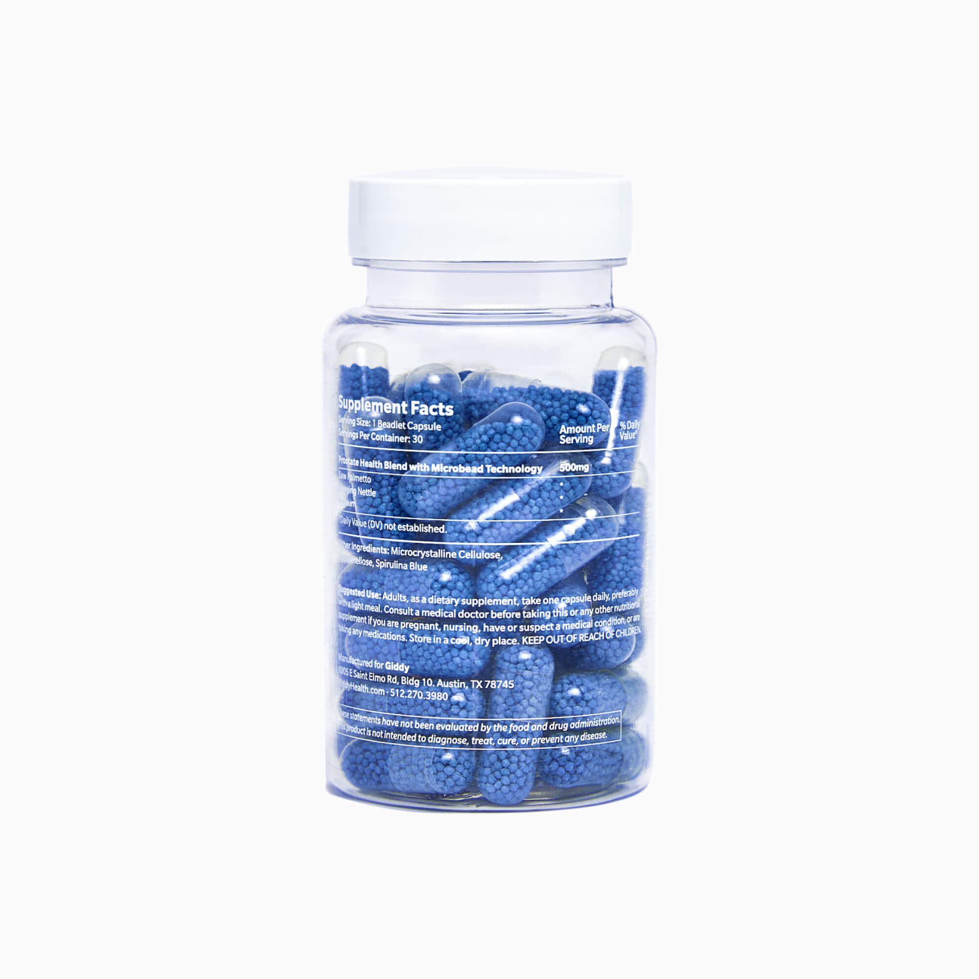 Specially formulated for a healthier prostate and more robust sex life.  Loaded with saw palmetto, stinging nettle, and pygeum to help shrink prostate size, improve urinary flow, and lessen ED symptoms.  Take one capsule daily with food. (1 bottle = 30 capsules)