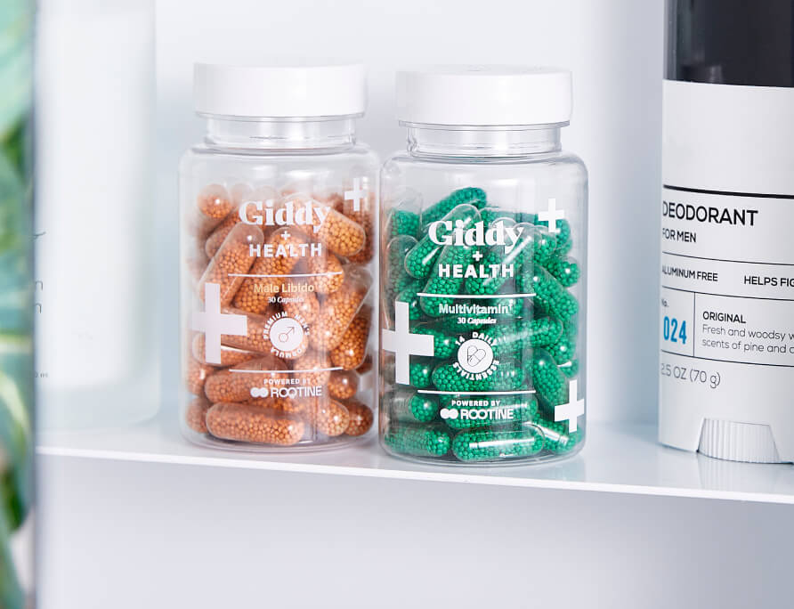 Libido bundle in medicine cabinet