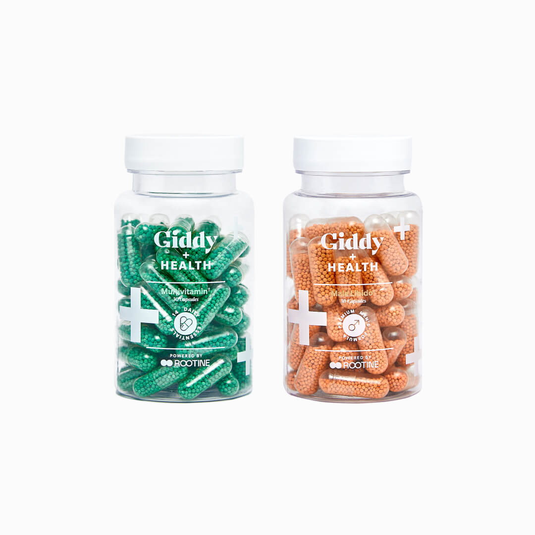 Fill nutritional gaps in your diet and promote a healthy sex drive. Take one capsule from each bottle daily with food. Libido boost and Daily multivitamin {30 capsules per bottle}